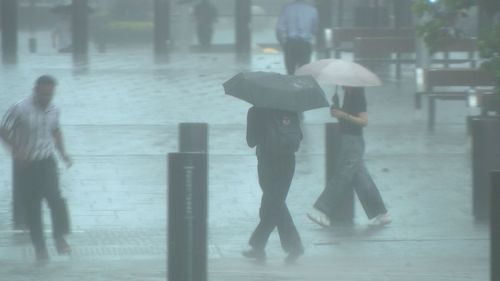 Martin Place, Sydney storms