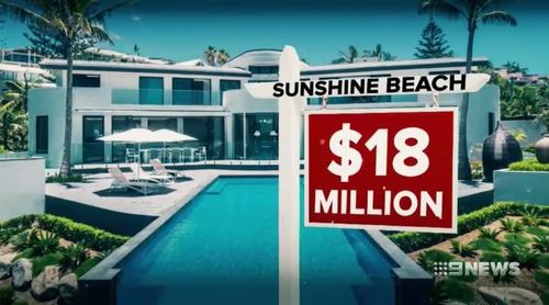 This Sunshine Beach property sold for a staggering $18 million. Picture: 9NEWS