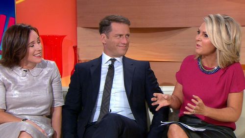 Georgie Gardner discussing work-life balance with TODAY Show panellists.