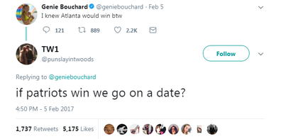 Eugenie Bouchard going on second date with bet winner