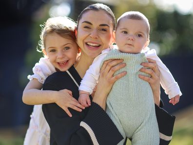 Jessica McLaren and her kids. 