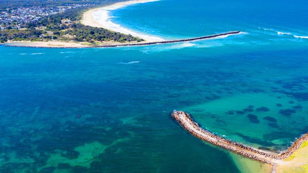 Lake Macquarie aerial view