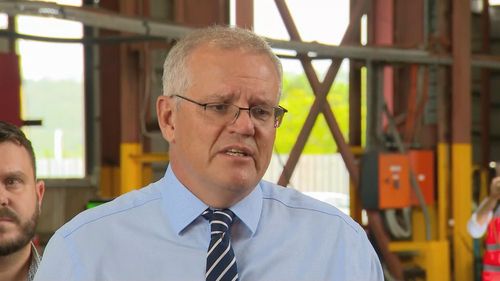 Prime Minister Scott Morrison spoke from Townsville where he criticised the Labor government's plan to contain China's power in the Pacific. 