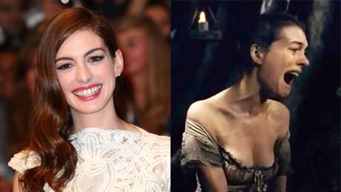 Anne Hathaway's transformation in Les Miserables