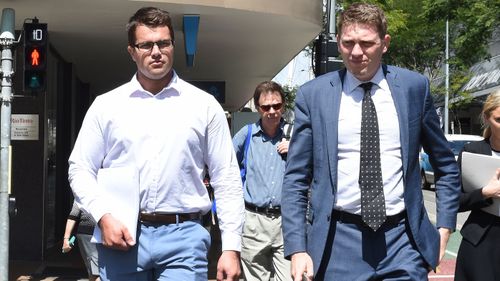 Mr Tostee enters court on day one of his trial. (AAP)