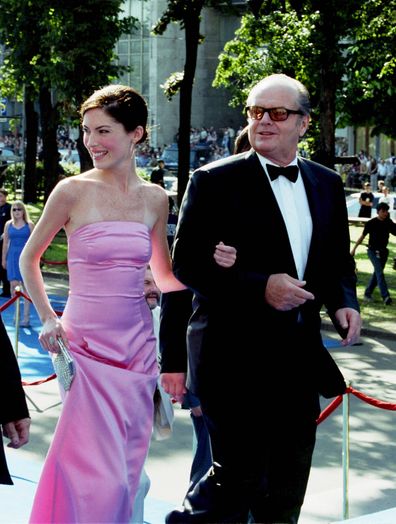 Jack Nicholson and girlfriend Lara Flynn Boyle at the Moscow International Film Festival June 30, 2001