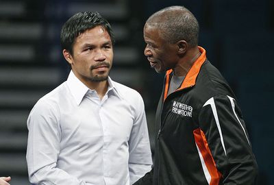 He congratulated his rival's trainer and father, Floyd Mayweather Senior.
