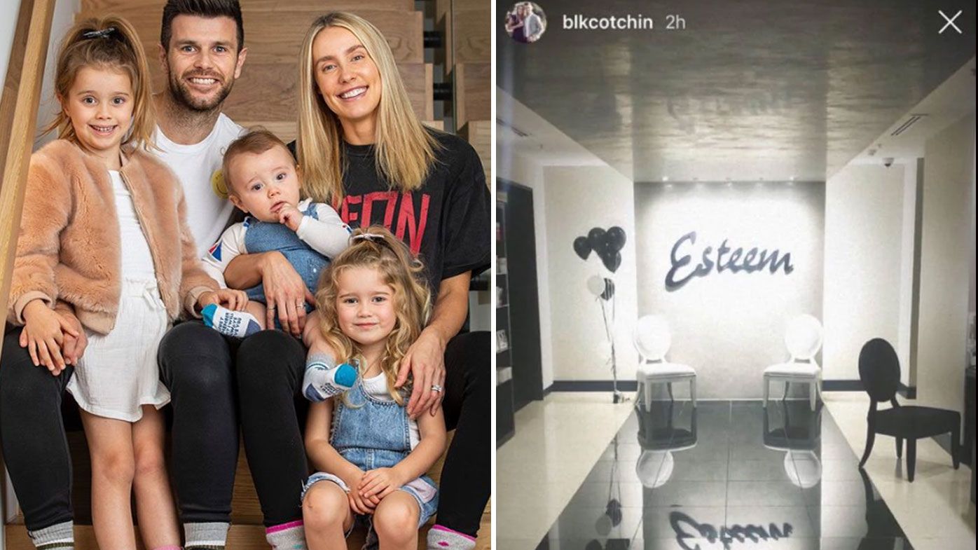 Trent and Brooke Cotchin and their family