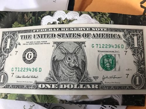 BLACK SANTA CLAUS SANTA DOLLAR U.S. $1 ONE DOLLAR BILL REAL DOLLAR ITEM #75