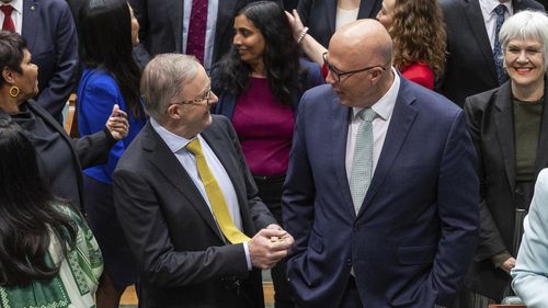 Prime Minister Anthony Albanese and Peter Dutton