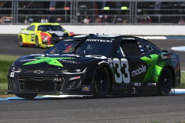 Brodie Kostecki in the No.33 Richard Childress Racing Chevrolet Camaro at the Indianapolis Motor Speedway in 2023.