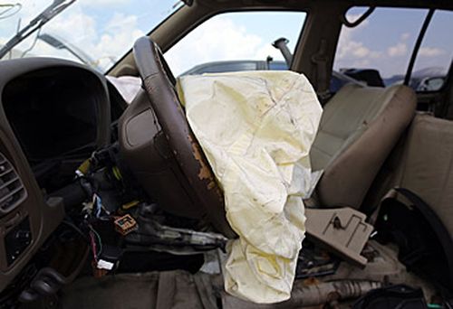 Airbag in crashed car Picture: Getty Images