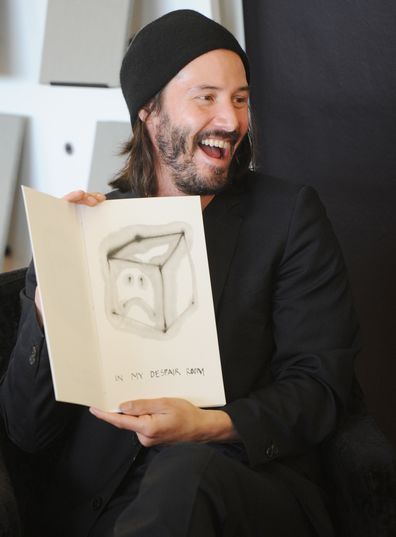 Keanu Reeves, Alexandra Grant, book, Ode to Happiness, book signing