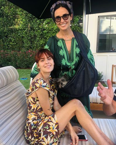 Tallulah Willis and mum Demi Moore.