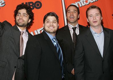 NEW YORK - JUNE 2:   (L-R) Actors Adrian Grenier, Jerry Ferrara, Jeremy Piven and Kevin Connolly attend a premiere screening of the second season of HBO's "Entourage" at Lincoln Center Damrosch Park June 2, 2005 in New York City. (Photo by Evan Agostini/Getty Images)