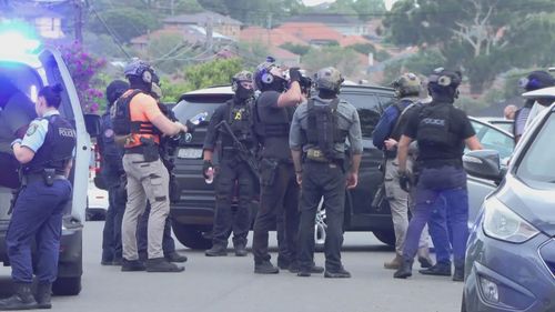 NSW Police raid in Belmore to find allegedly kidnapped man.
