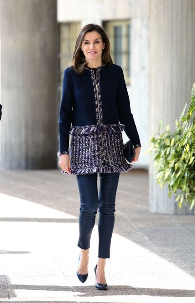 Queen Letizia at a meeting at Integra Foundation Headquarters  in Madrid, March, 2018