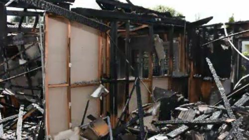 Stephens' mother's burnt down home last year. (File image)