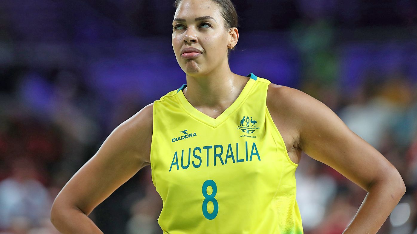 Elizabeth Cambage during the Women&#x27;s Gold Medal Game at the Commonwealth Games