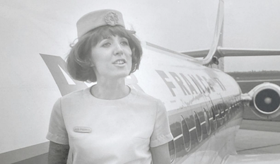 Barbara working as a flight attendant CNN love story travel