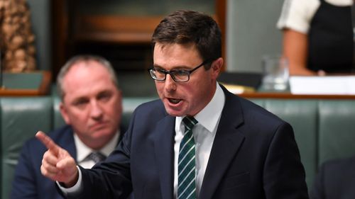 Australian Agriculture Minister David Littleproud speaks during House of Representatives Question Time at Parliament House in Canberra on February 8, 2018. (AAP)