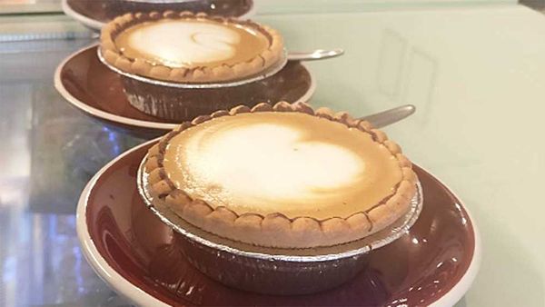Auckland cafe invents 'PieFee' - coffee in pie crust. Instagram/@farrellybenjamin