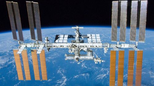 Astronauts have scrambled to patch a tiny hole that was allowing air to leak from the Russian side of the International Space Station.