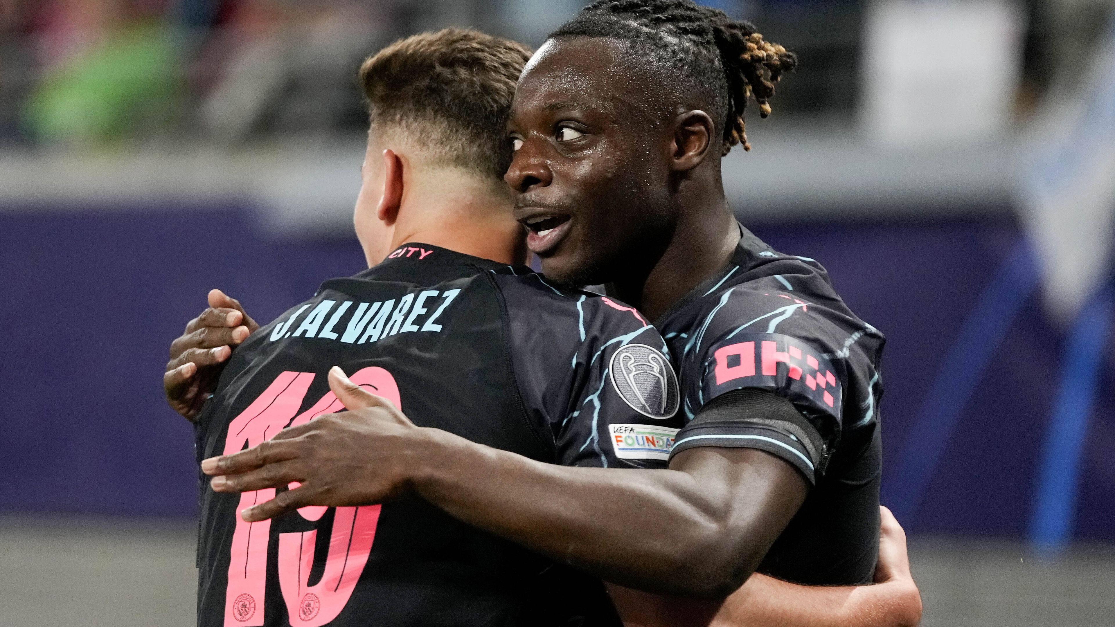 Manchester City substitutes combine for late goals in Champions League win at Leipzig