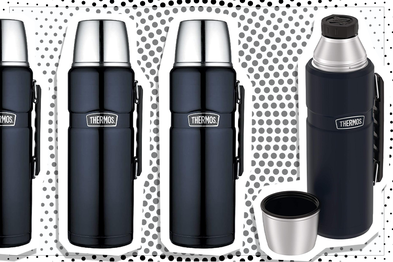 9PR: Thermos Stainless King Vacuum Insulated Flask, 2L, Midnight Blue