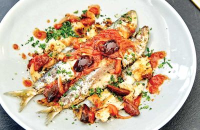 Recipe:&nbsp;<a href="http://kitchen.nine.com.au/2017/06/13/14/33/pan-fried-sardine-salad-with-tomatoes-olives-and-rocket" target="_top" draggable="false">Pan fried sardine salad with tomatoes, olives and rocket</a><br />
<br />
More:&nbsp;<a href="http://kitchen.nine.com.au/2017/06/13/17/08/recipes-you-can-cook-for-your-pregnant-partner-that-shell-actually-love" target="_top" draggable="false">recipes from <em>A House Husbands' Guide: Cooking for your Pregnant Partner</em> cookbook by Aaron Harvie (New Holland Publishers)</a>