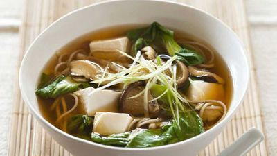 For an easy change of pace on a hot day, simply chill the broth from our <a href="http://kitchen.nine.com.au/2016/06/16/11/26/weight-watchers-tofu-and-mushroom-miso-soup" target="_top">tofu and mushroom miso soup</a> down before serving. Simple and so tasty. &nbsp;