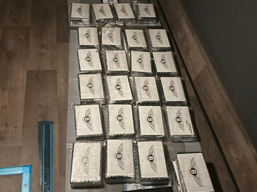 Cocainefound inside luxury bus Outer Harbour, SA, February 16 2026.