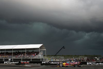 <b>No one has been spared the brunt of Sydney’s wild weather – not even the finale to this year’s V8 Supercars’ completion.</b><br/><br/>Fighting for the final glory of the season, day quickly turned to night as a large system swept across Sydney Olympic Park.<br/><br/>With drivers fighting for control on the treacherous track, race officials were forced to suspend the second race, handing Jamie Whincup both races.<br/><br/>But as the race came to a halt, mother nature put on a show of her own ...
