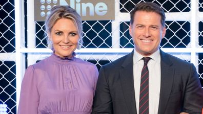 Karl Stefanovic leaves his fly open as he steps out with Today Show  colleagues