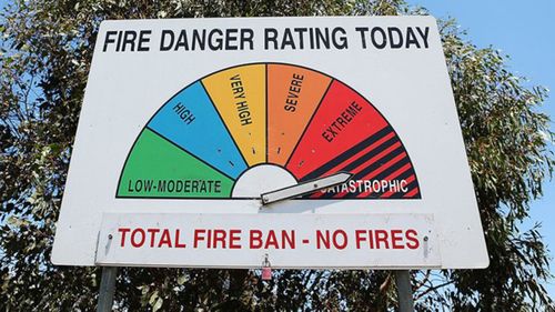 A total fire ban is in place in South Australia.