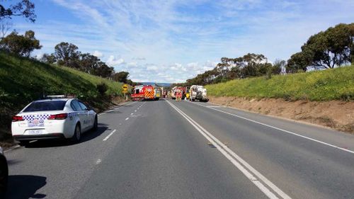 Motorist killed in horror crash involving truck and car south of Adelaide
