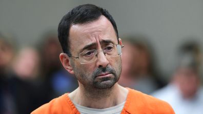 Dr Larry Nassar appears in court for a plea hearing in Lansing, Michigan on November 22, 2017. Picture: AP