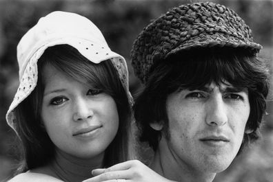 392279 05: (FILE PHOTO) Beatles guitarist George Harrison honeymoons with his wife Patti Boyd February 14, 1966 in Barbados. It was reported November 8, 2001 that Harrison is undergoing cancer treatment in a Staten Island, NY hospital. The 58-year-old ex-Beatle was diagnosed with lung cancer and a brain tumor earlier this year. (Photo by Getty Images)