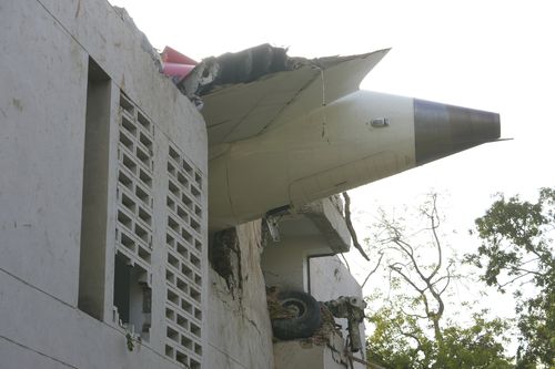 Air India plane crash site