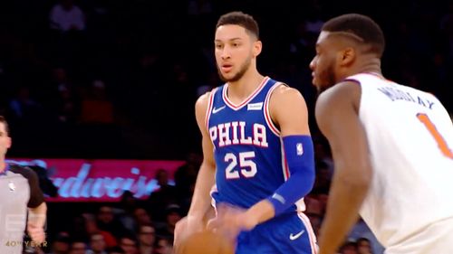 Simmons' Philadelphia 76ers are through to the next round of the NBA playoffs. (60 Minutes)