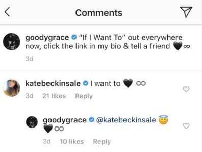 Kate Beckinsale, boyfriend, Goody Grace, comment, Instagram