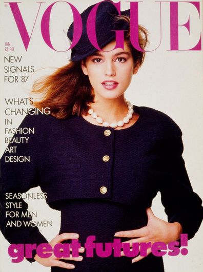 Cindy Crawford, first, Vogue, cover