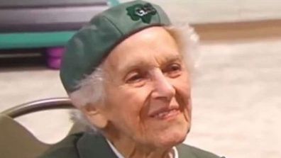 98-year-old Girl Scout Ronnie Backenstoe