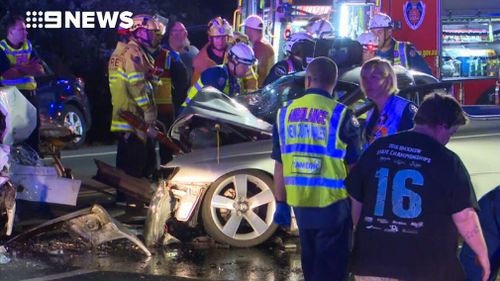 A 14-year-old boy has been charged over a serious head on collision in Sydney's west. (9NEWS)