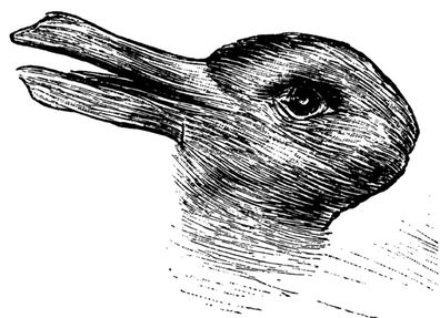 Duck or rabbit? Joseph Jastrow discovered this painting in 1900, but while it's not known who drew it, its an early version of a classic illusion.