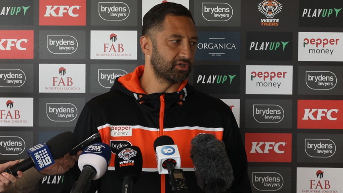 Tigers coach Benji Marshall admits 'shock', backs himself in frosty press conference exchange