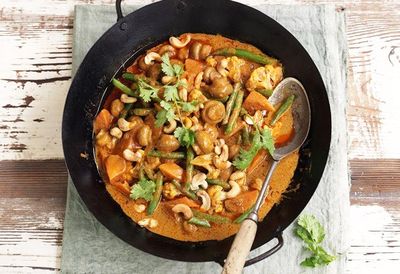 Mushroom korma curry