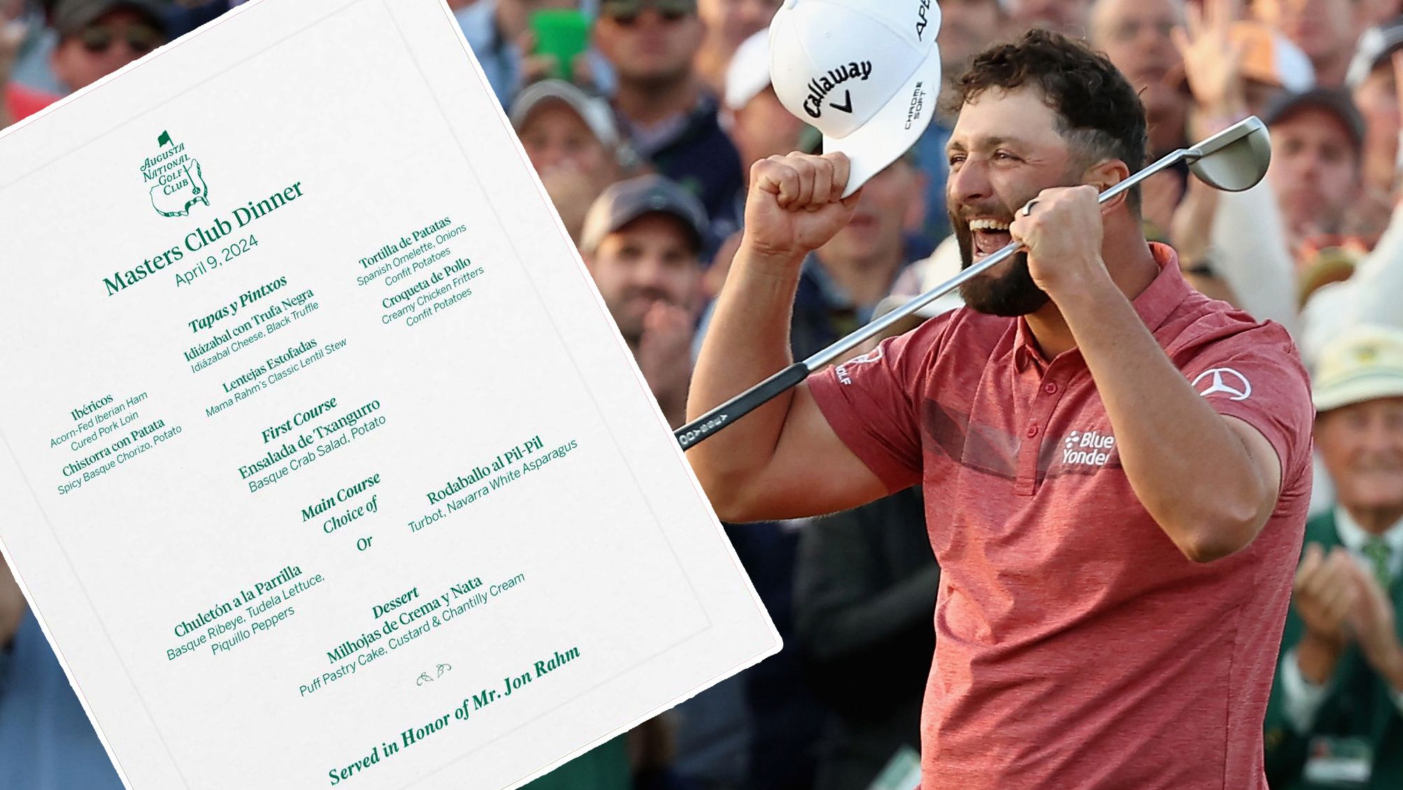 Jon Rahm has unveiled his Masters Champions dinner menu.