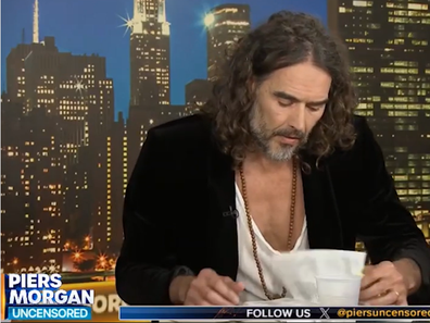 Russell brand on Piers Morgan trying to find bible verse