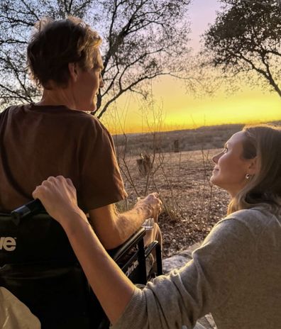 Stacy Keibler has shared an image of a frail James Van Der Beek taken just before his death.